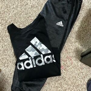 Boys Adidas outfit.